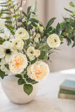 Athena | Faux Rose, Ranunculus & Olive Bouquet