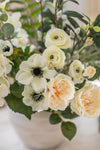 Athena | Faux Rose, Ranunculus & Olive Bouquet