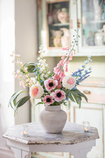 Country Walk | Faux Foxglove, Rose & Wildflower Arrangement