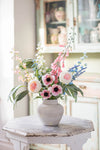 Country Walk | Faux Foxglove, Rose & Wildflower Arrangement