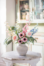 Country Walk | Faux Foxglove, Rose & Wildflower Arrangement