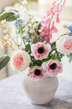 Country Walk | Faux Foxglove, Rose & Wildflower Arrangement