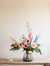 Faux Foxglove, Rose & Wildflower Arrangement