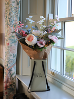 Faux Foxglove, Rose & Wildflower Arrangement