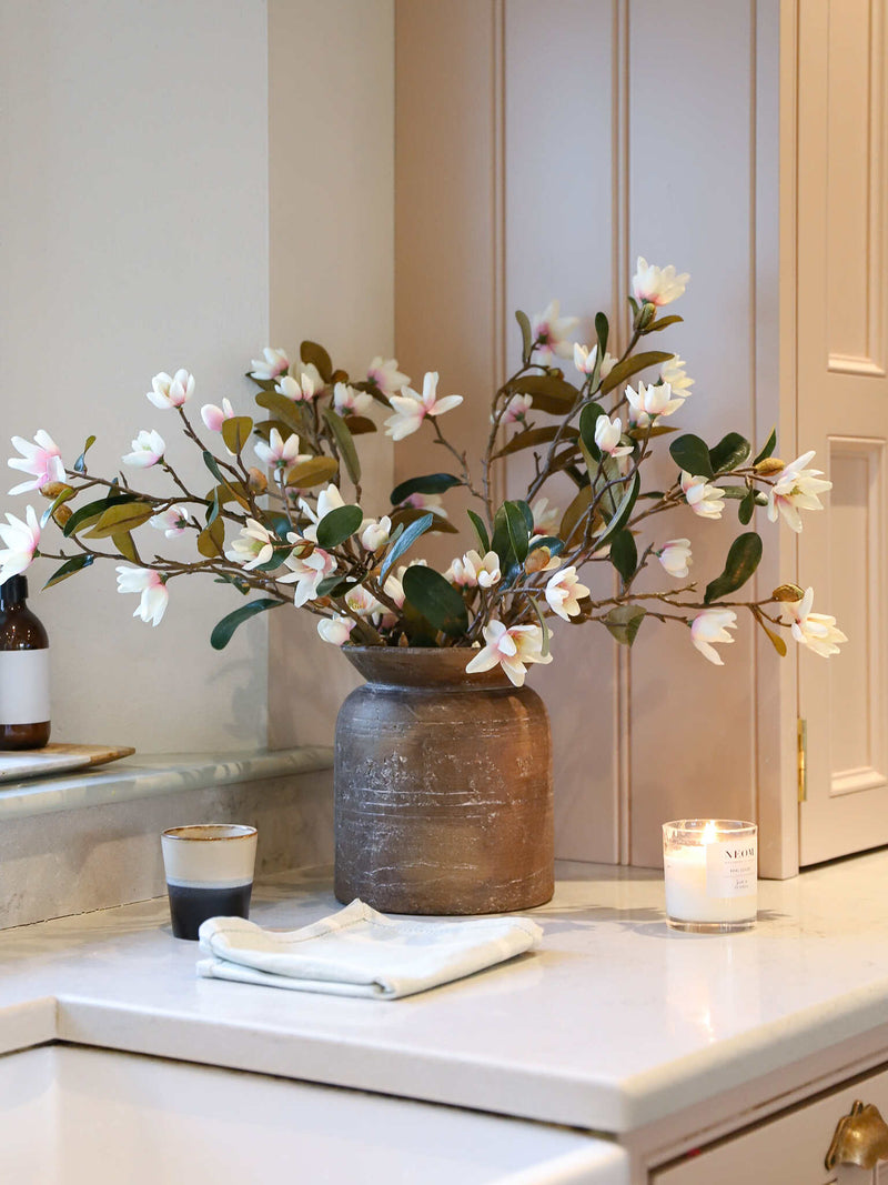 Cara | Faux Magnolia Arrangement