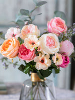 Evadne | Faux Rose & Anemone Arrangement