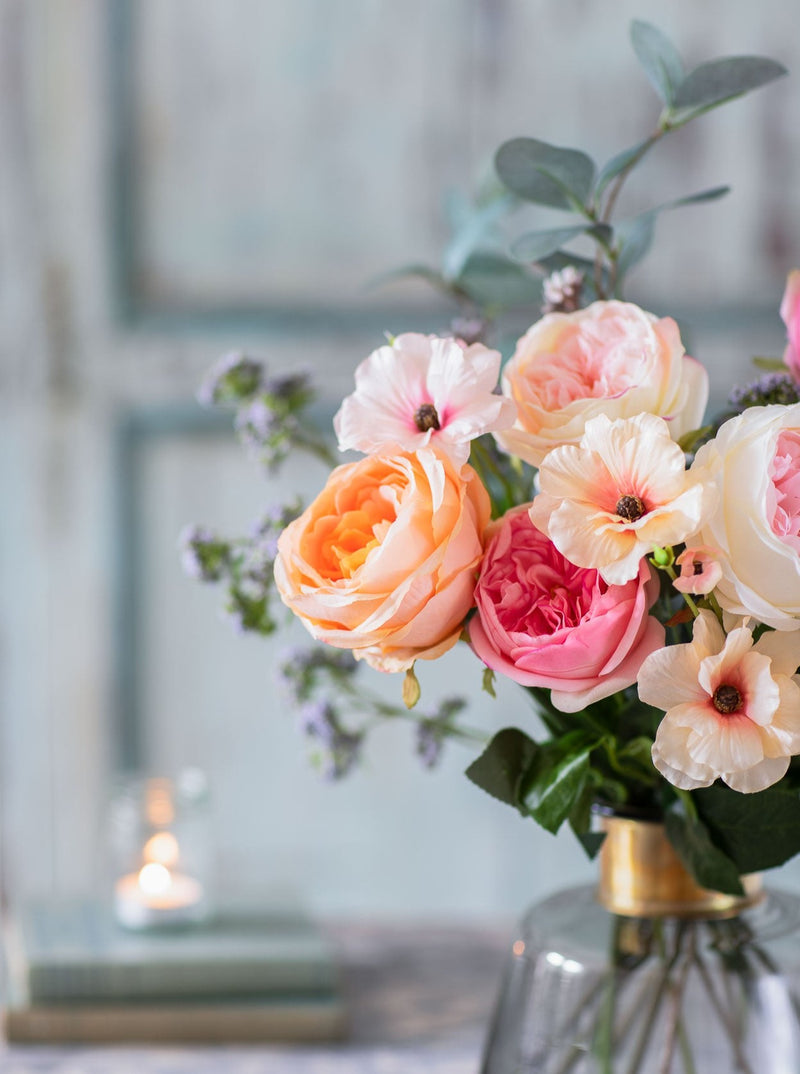 Evadne | Faux Rose & Anemone Arrangement