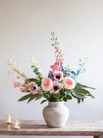 Country Walk | Faux Foxglove, Rose & Wildflower Arrangement