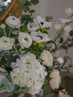 Athena | Faux Rose, Ranunculus & Olive Bouquet