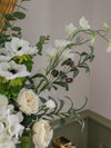 Athena | Faux Rose, Ranunculus & Olive Bouquet