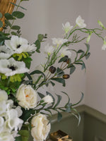 Athena | Faux Rose, Ranunculus & Olive Bouquet