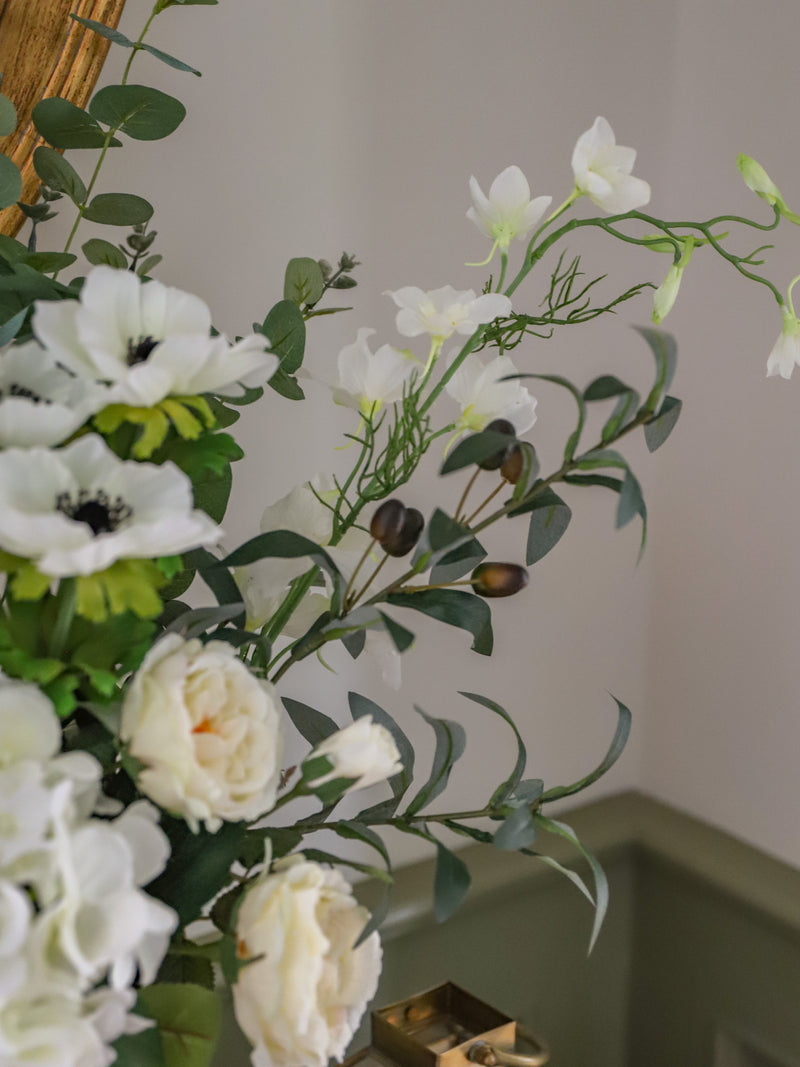 Athena | Faux Rose, Ranunculus & Olive Bouquet