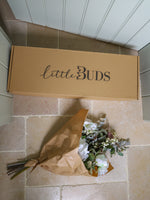 Faux Helleborus Niger, Snowberry & Gilded Eucalyptus