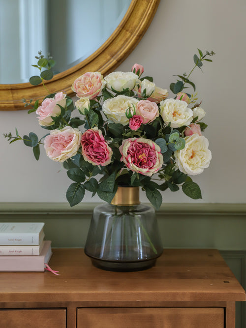 Everything's Rosie | Faux Rose Arrangement