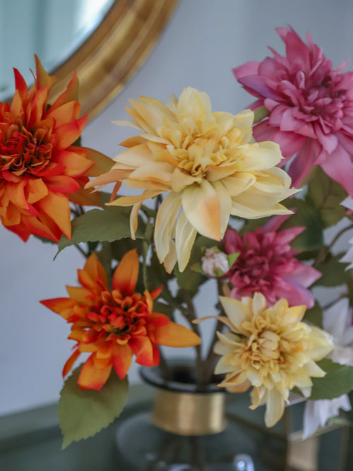  Faux Dahlia Arrangement